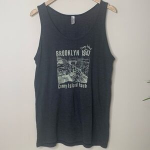 Brooklyn 1947 Coney Island Beach Sleeveless Tank Top Tee M